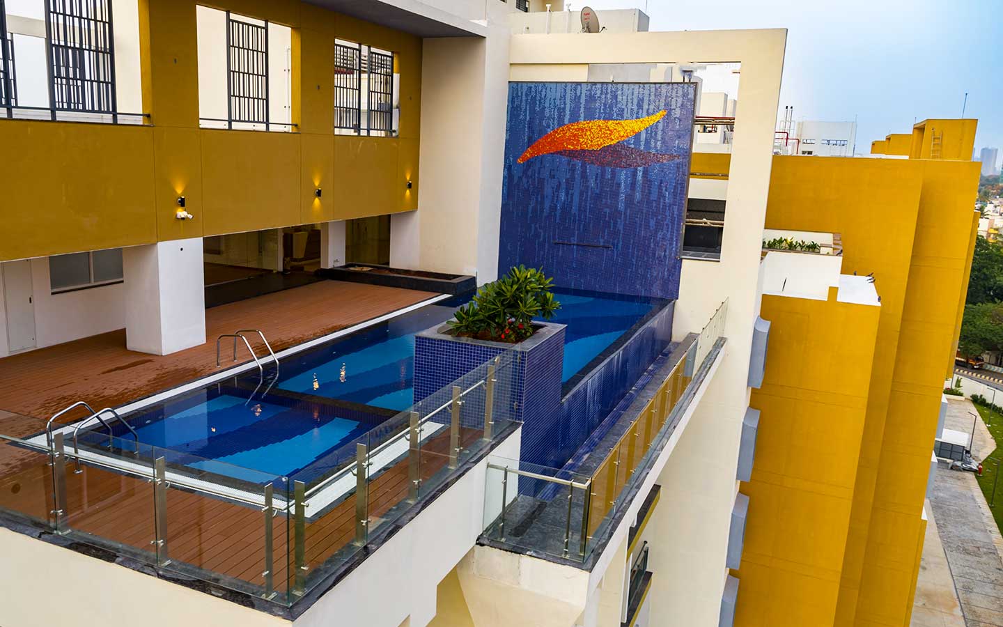 Rooftop infinity pool