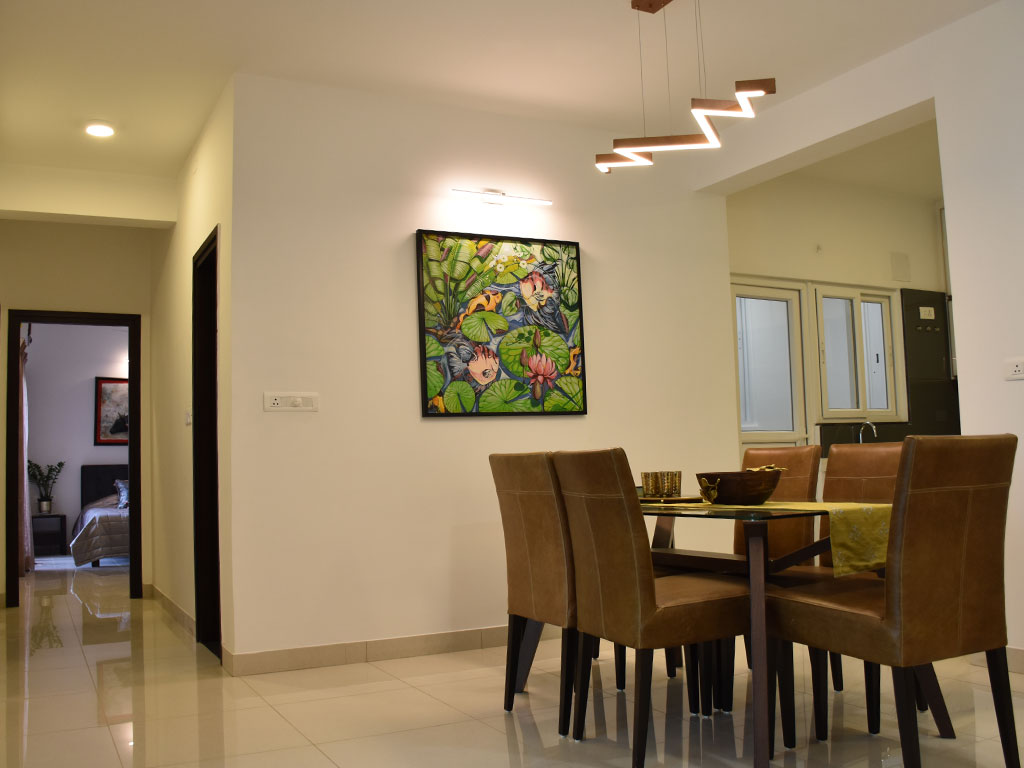 Model unit living room