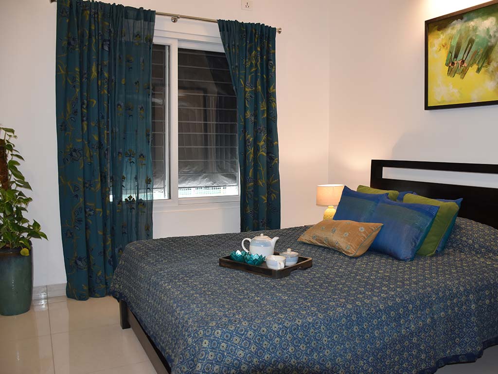 Model unit bedroom