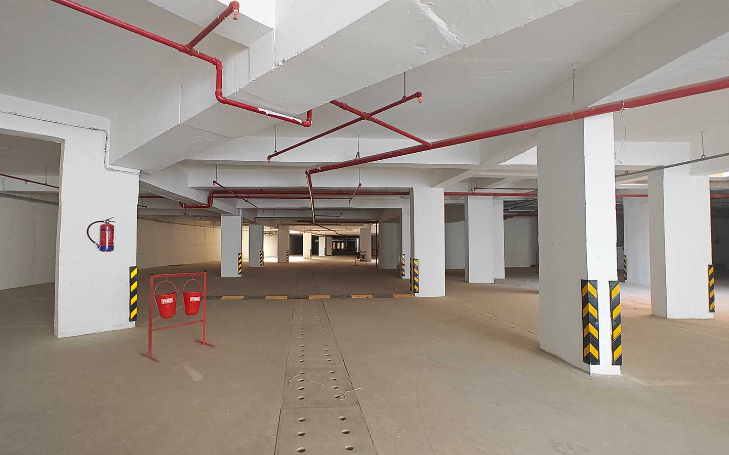 Covered parking area
